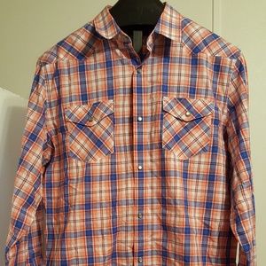 Mens  XL Banana Republic snap up dress shirt